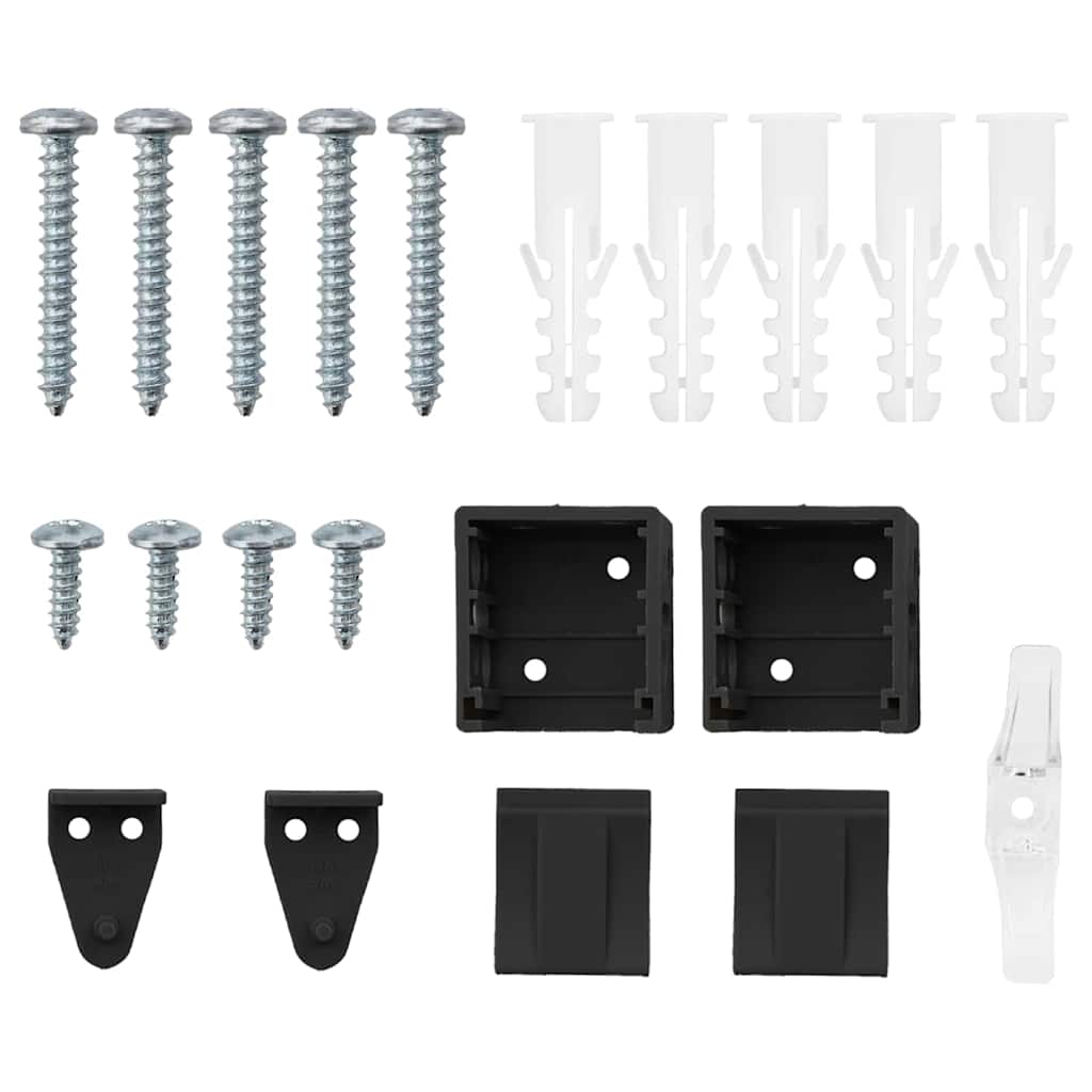 Jaluzea pentru Fereastră cu perdele Altele Manual Negru 60 x 130 cm Aluminiu GartenMobel Dekor