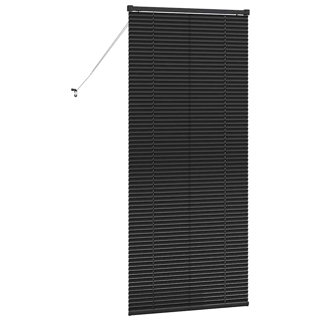 Jaluzea pentru Fereastră cu perdele Altele Manual Negru 80 x 130 cm Aluminiu GartenMobel Dekor