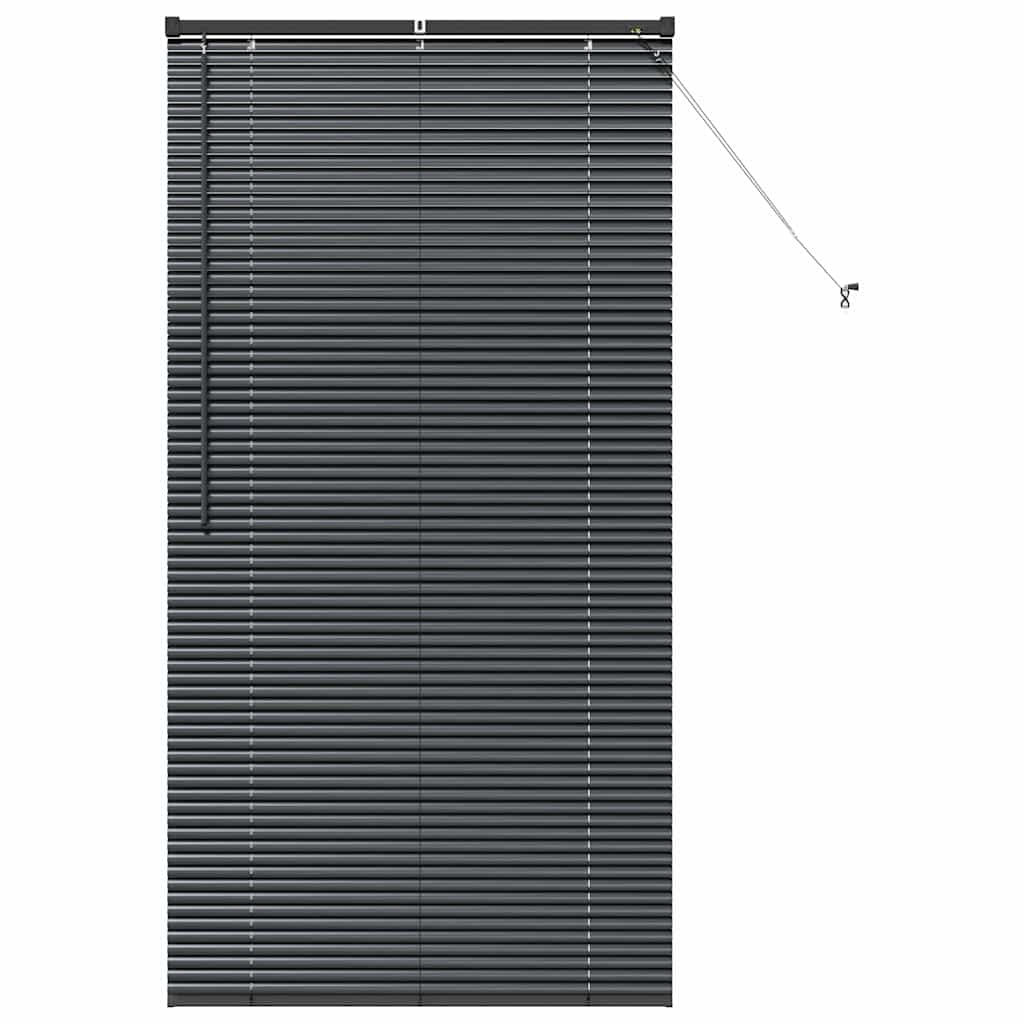 Jaluzea pentru Fereastră cu perdele Altele Manual Negru 80 x 130 cm Aluminiu GartenMobel Dekor