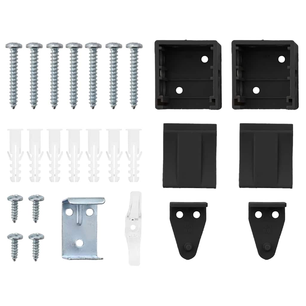 Jaluzea pentru Fereastră cu perdele Altele Manual Negru 80 x 130 cm Aluminiu GartenMobel Dekor