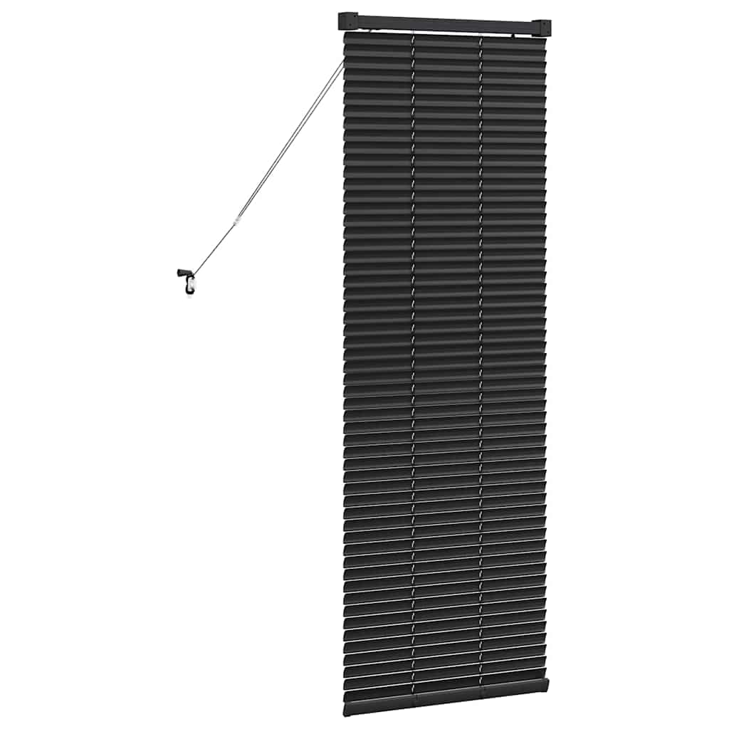 Jaluzea pentru Fereastră cu perdele Altele Manual Negru 80 x 130 cm Aluminiu GartenMobel Dekor
