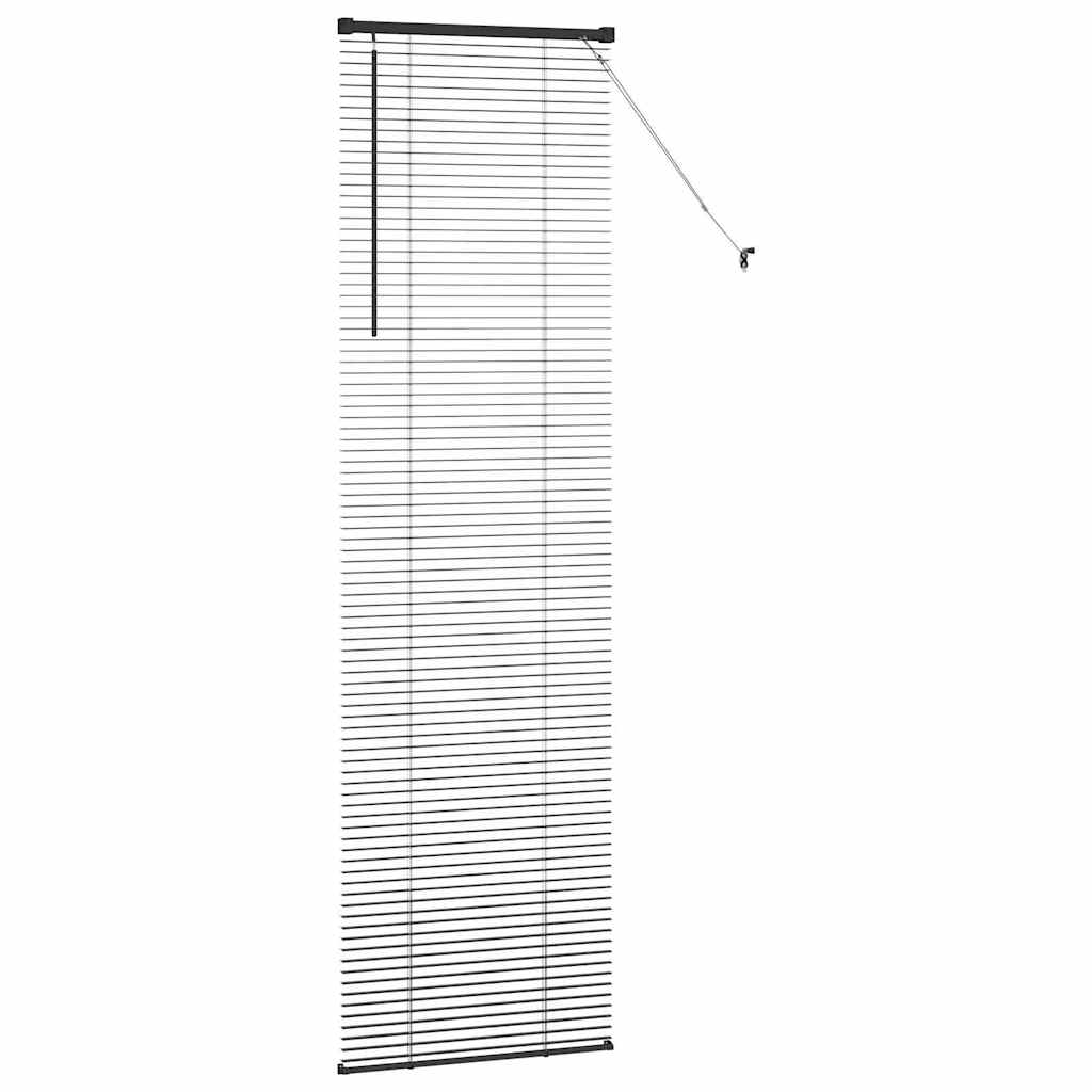 Jaluzea pentru Fereastră cu perdele Altele Manual Negru 80 x 130 cm Aluminiu GartenMobel Dekor