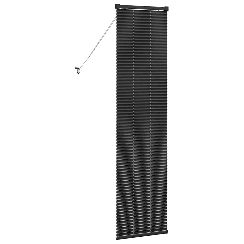 Jaluzea pentru Fereastră cu perdele Altele Manual Negru 80 x 130 cm Aluminiu GartenMobel Dekor