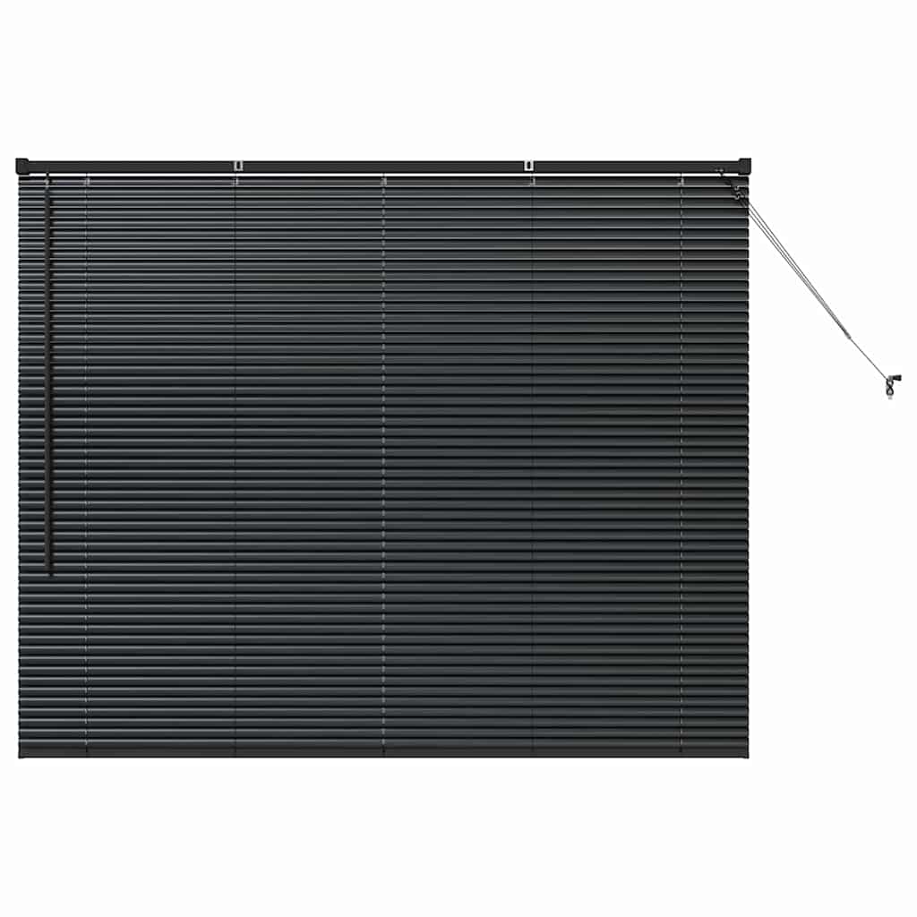 Jaluzea pentru Fereastră cu perdele Altele Manual Negru 80 x 130 cm Aluminiu GartenMobel Dekor