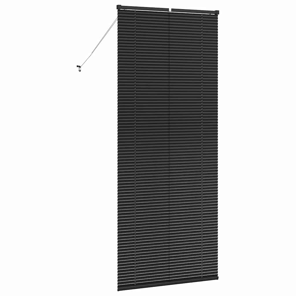 Jaluzea pentru Fereastră cu perdele Altele Manual Negru 80 x 130 cm Aluminiu GartenMobel Dekor