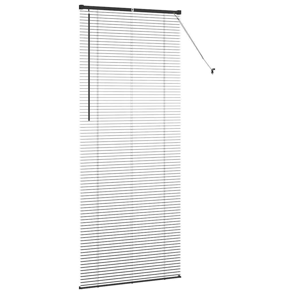 Jaluzea pentru Fereastră cu perdele Altele Manual Negru 80 x 130 cm Aluminiu GartenMobel Dekor