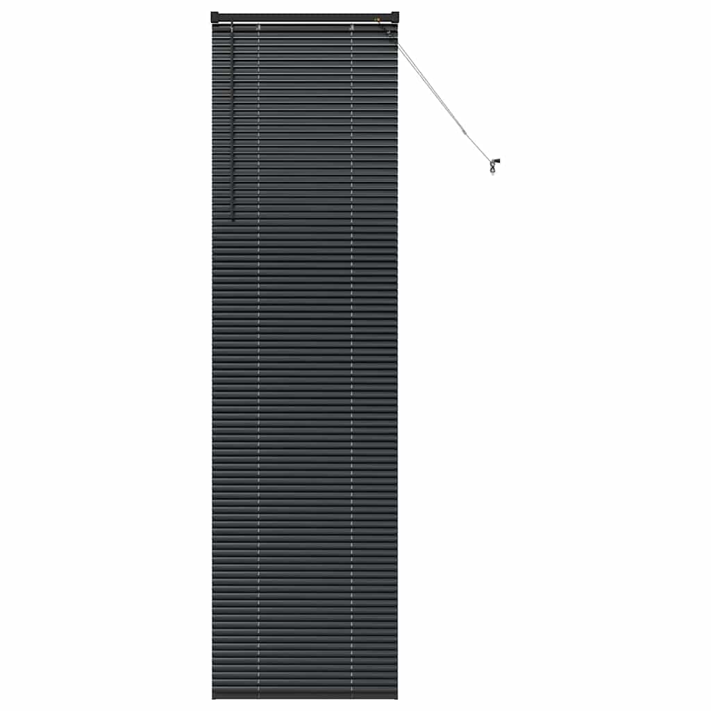 Jaluzea pentru Fereastră cu perdele Altele Manual Negru 80 x 130 cm Aluminiu GartenMobel Dekor