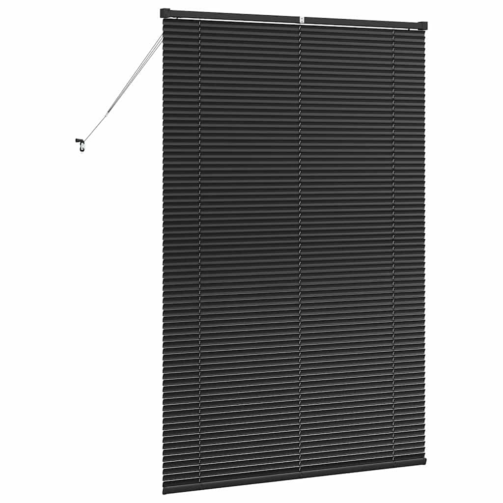 Jaluzea pentru Fereastră cu perdele Altele Manual Negru 80 x 130 cm Aluminiu GartenMobel Dekor
