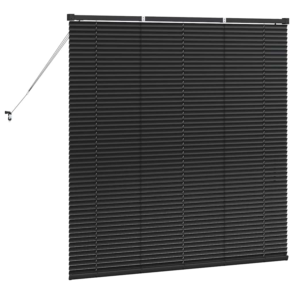 Jaluzea pentru Fereastră cu perdele Altele Manual Negru 80 x 130 cm Aluminiu GartenMobel Dekor