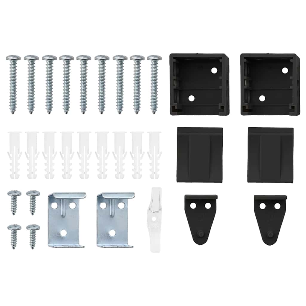 Jaluzea pentru Fereastră cu perdele Altele Manual Negru 80 x 130 cm Aluminiu GartenMobel Dekor