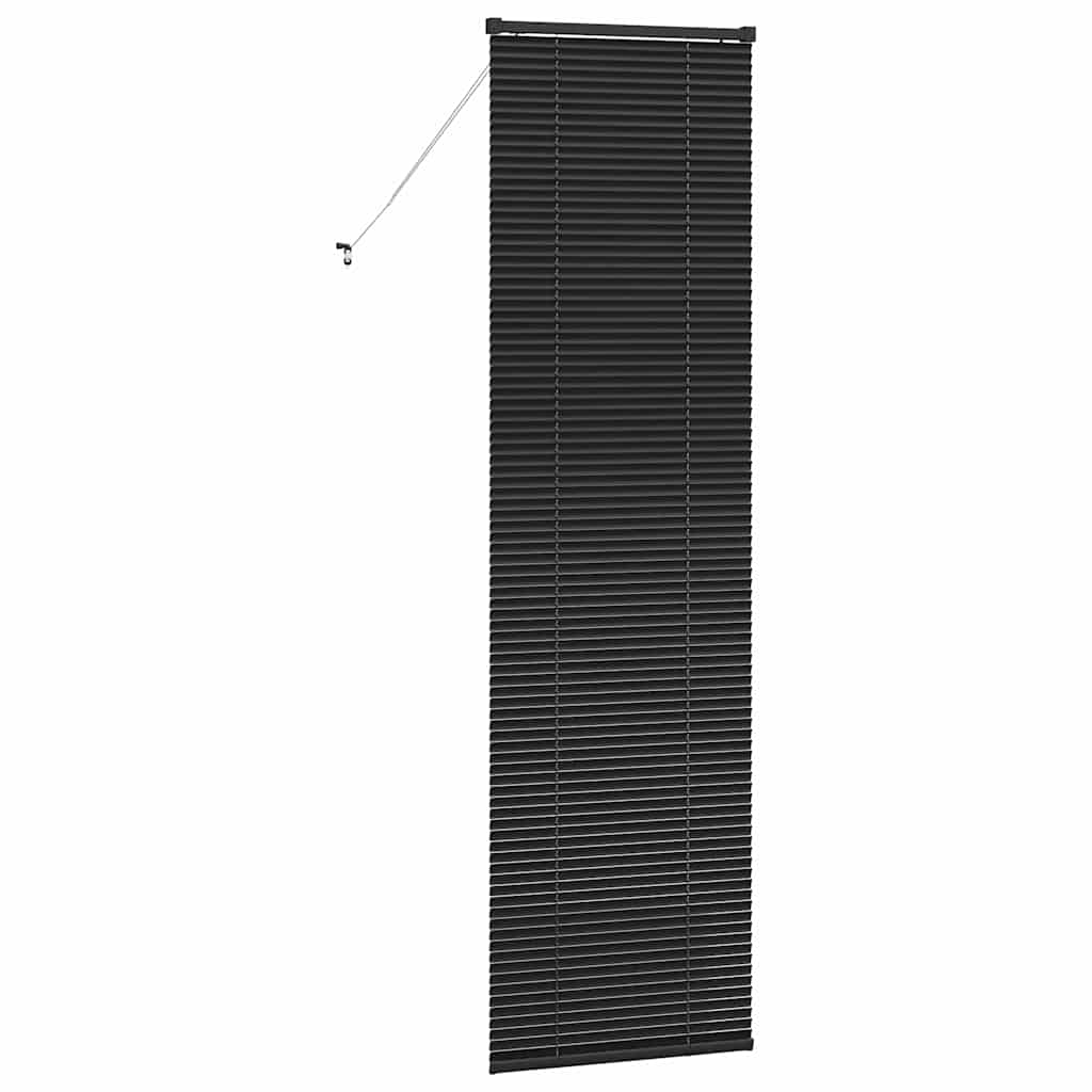 Jaluzea pentru Fereastră cu perdele Altele Manual Negru 80 x 130 cm Aluminiu GartenMobel Dekor