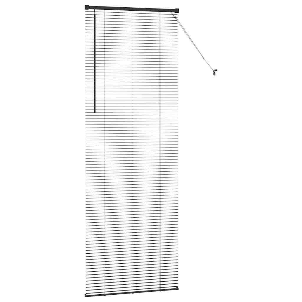 Jaluzea pentru Fereastră cu perdele Altele Manual Negru 80 x 220 cm Aluminiu GartenMobel Dekor