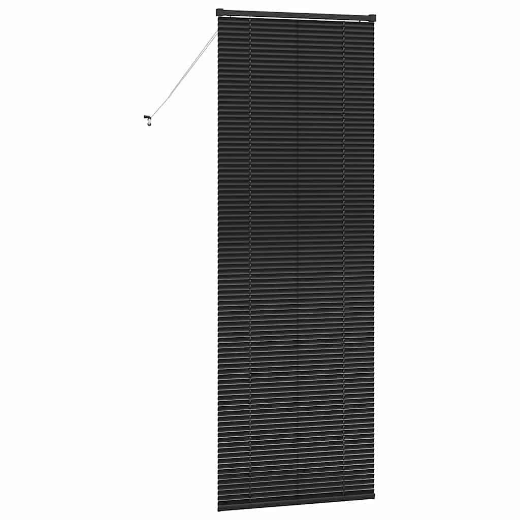 Jaluzea pentru Fereastră cu perdele Altele Manual Negru 80 x 220 cm Aluminiu GartenMobel Dekor