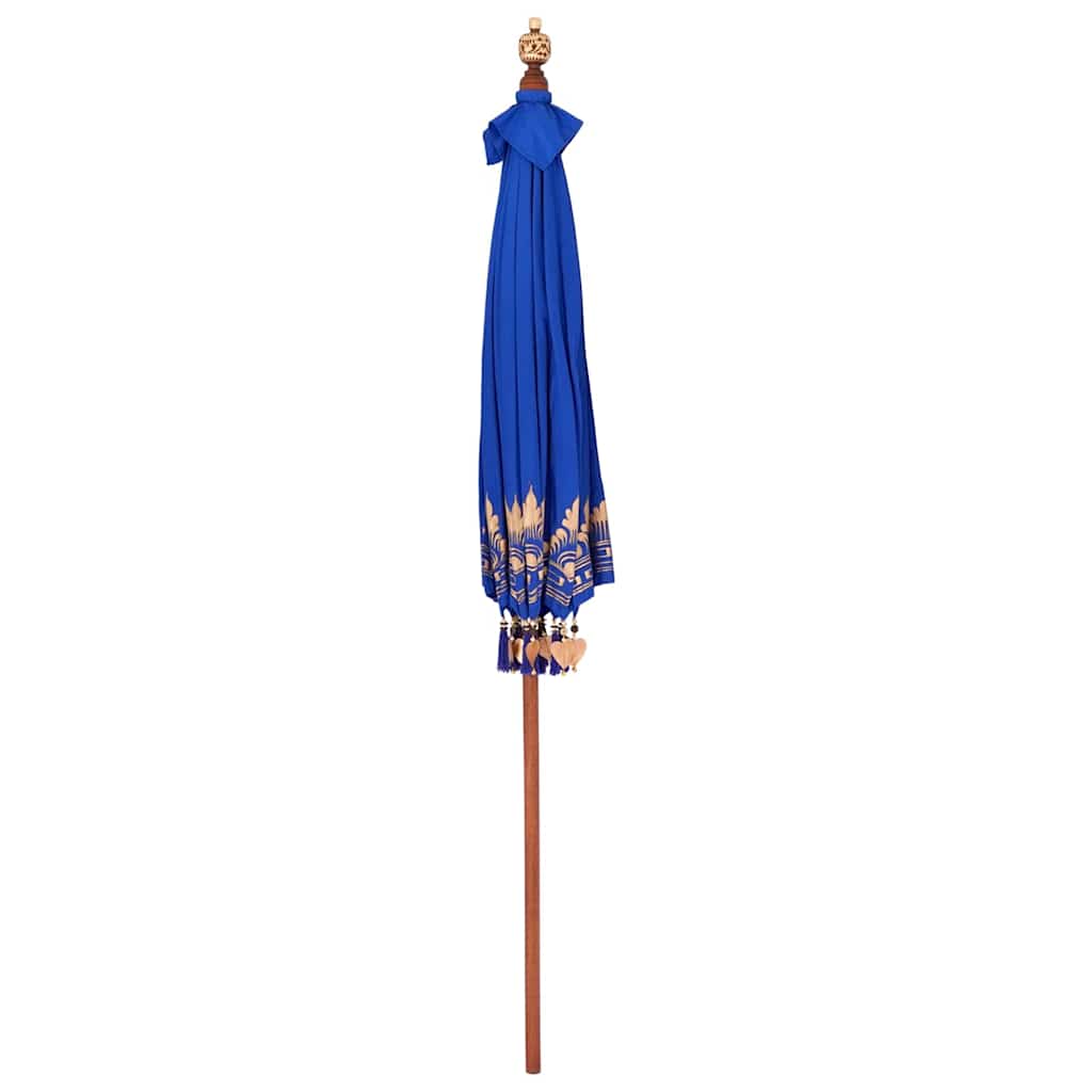Umbrelă de soare Altele Manual Albastru x 250 cm Bumbac și lemn GartenMobel Dekor
