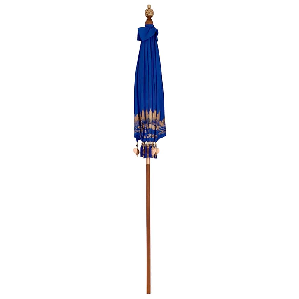 Umbrelă de soare Altele Manual Albastru x 250 cm Bumbac și lemn GartenMobel Dekor