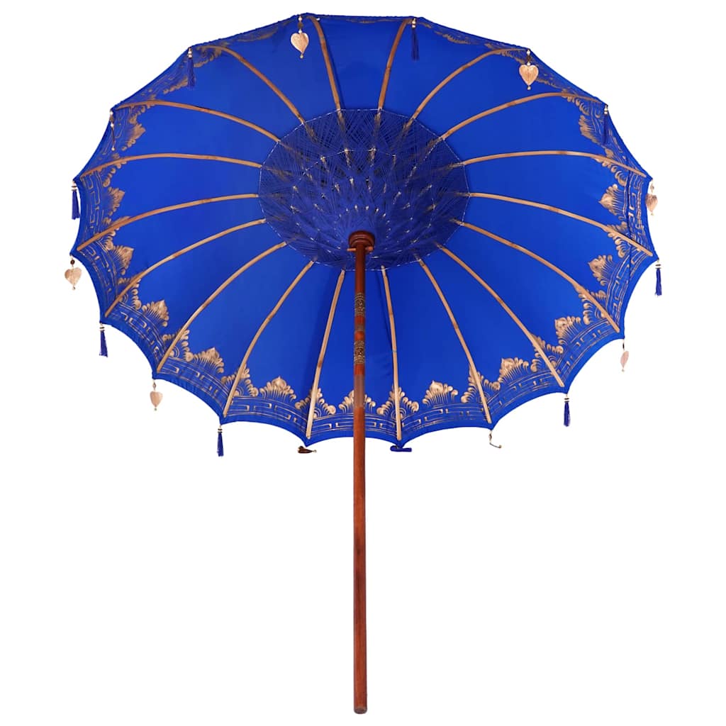 Umbrelă de soare Altele Manual Albastru x 250 cm Bumbac și lemn GartenMobel Dekor