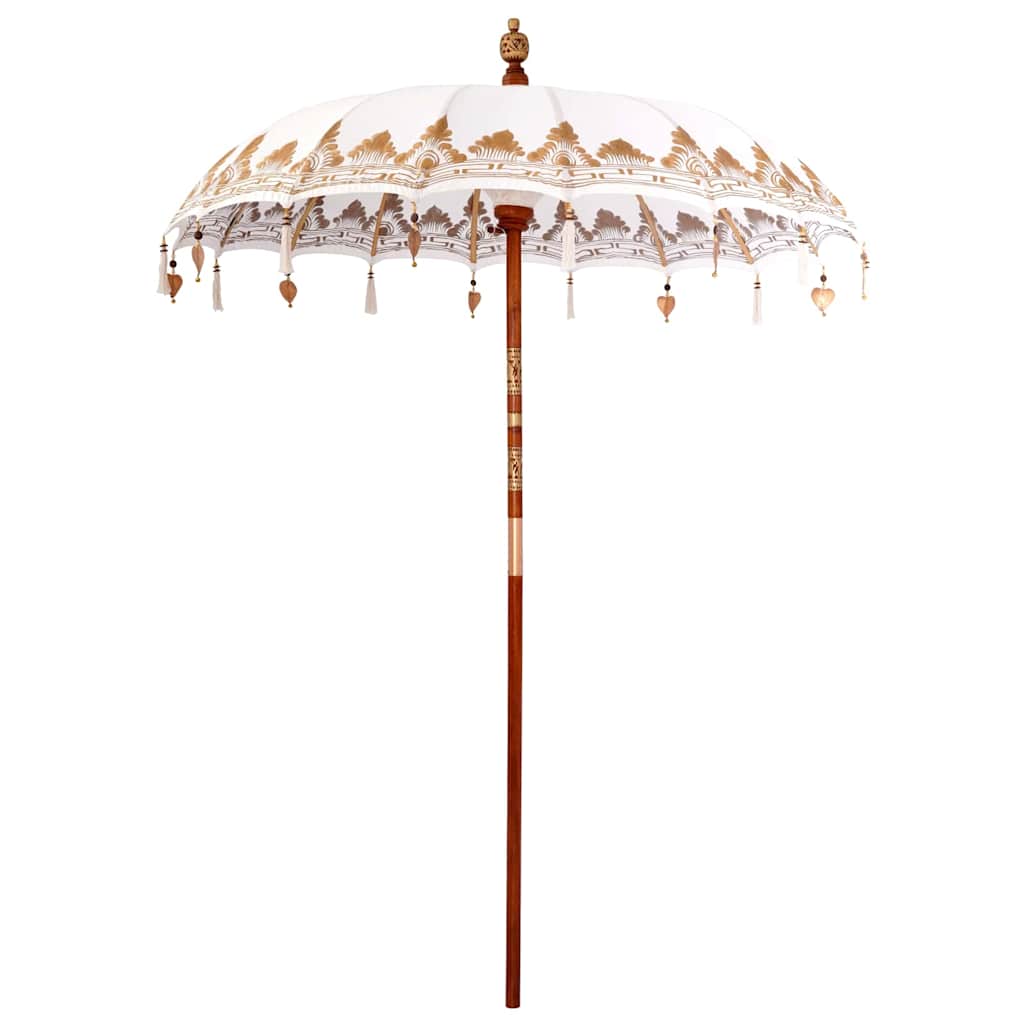 Umbrelă de soare Altele Manual Crem x 250 cm Bumbac și lemn GartenMobel Dekor