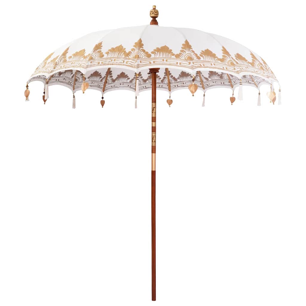 Umbrelă de soare Altele Manual Crem x 250 cm Bumbac și lemn GartenMobel Dekor