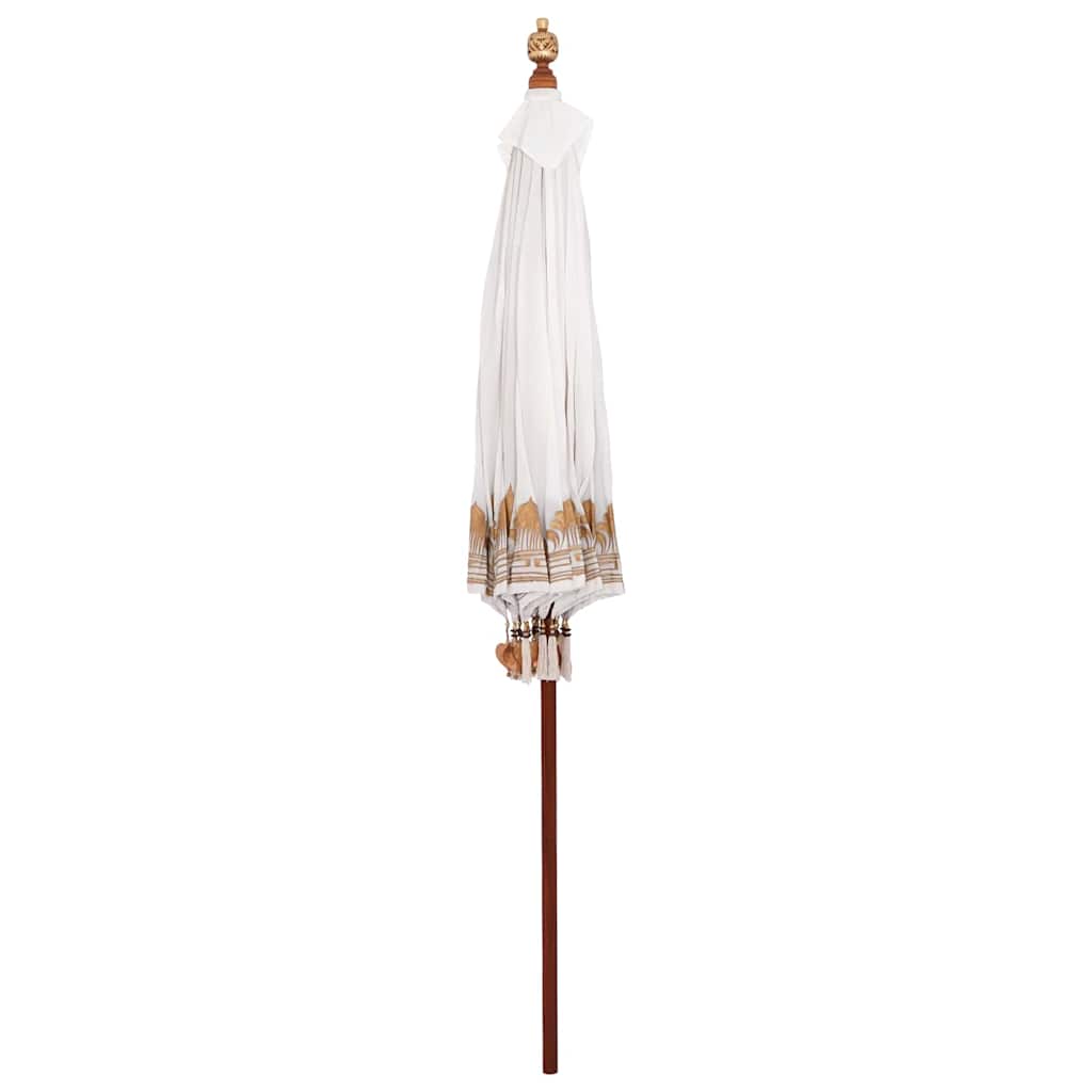 Umbrelă de soare Altele Manual Crem x 250 cm Bumbac și lemn GartenMobel Dekor