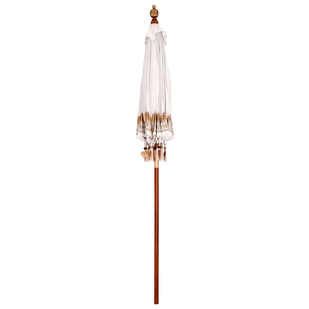 Umbrelă de soare Altele Manual Crem x 250 cm Bumbac și lemn GartenMobel Dekor