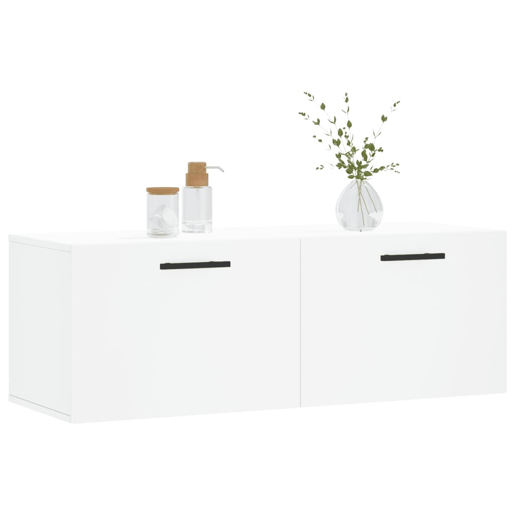 Dulap de perete, alb, 100x36,5x35 cm, lemn compozit GartenMobel Dekor