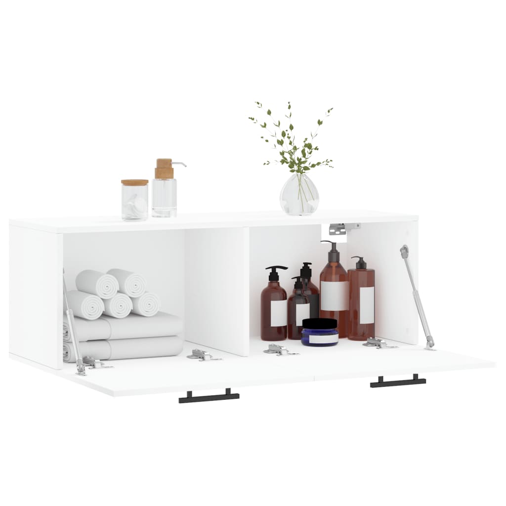 Dulap de perete, alb, 100x36,5x35 cm, lemn compozit GartenMobel Dekor