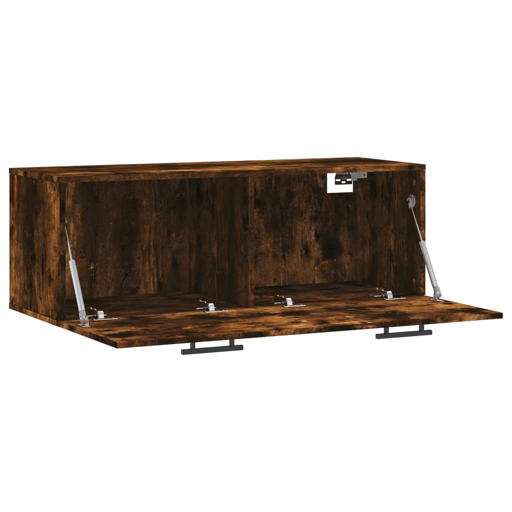 Dulap de perete, stejar fumuriu, 100x36,5x35 cm, lemn prelucrat GartenMobel Dekor