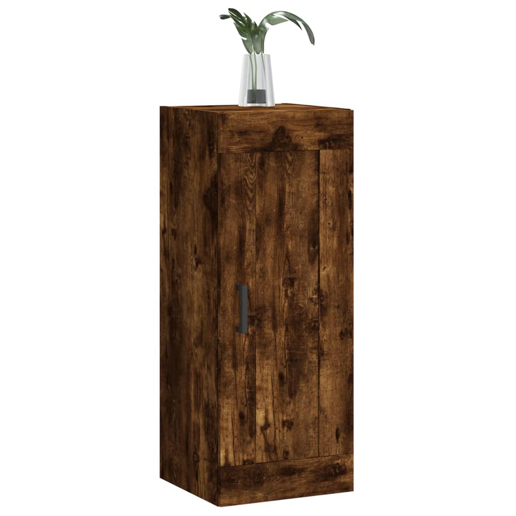 Dulap de perete, stejar fumuriu, 34,5x34x90 cm, lemn prelucrat GartenMobel Dekor