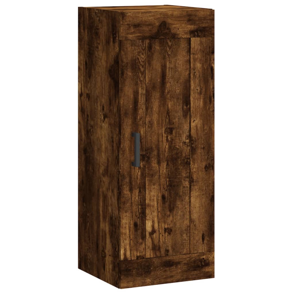 Dulap de perete, stejar fumuriu, 34,5x34x90 cm, lemn prelucrat GartenMobel Dekor