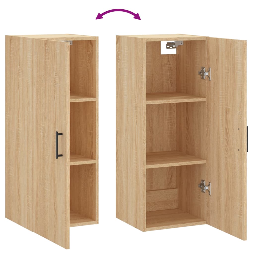 Dulap montat pe perete, stejar sonoma, 34,5x34x90 cm GartenMobel Dekor