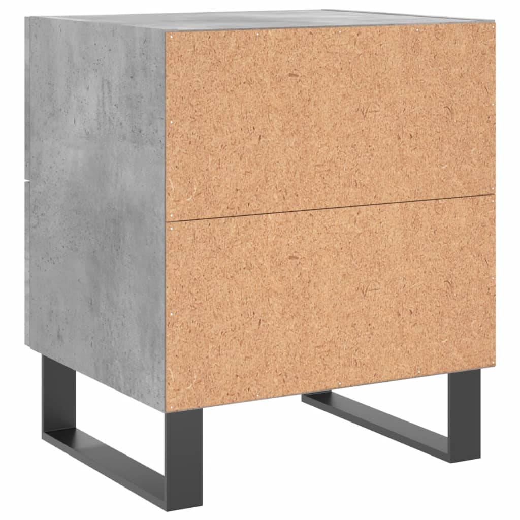 Noptieră, gri beton, 40x35x47,5 cm, lemn compozit GartenMobel Dekor