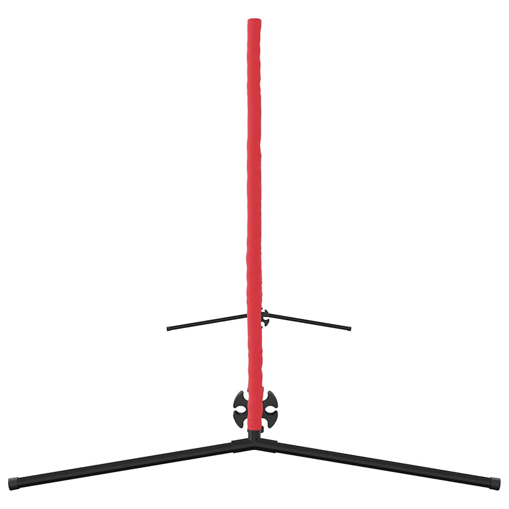 Rețea de tenis Manual Negru și roșu 396 x 92 x 87 cm Poliester GartenMobel Dekor