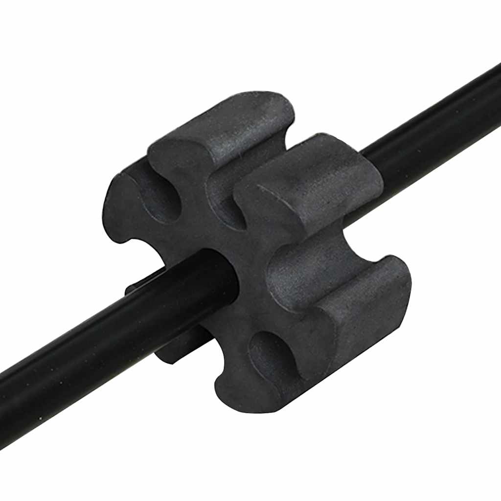 Rețea de tenis Manual Negru și roșu 396 x 92 x 87 cm Poliester GartenMobel Dekor