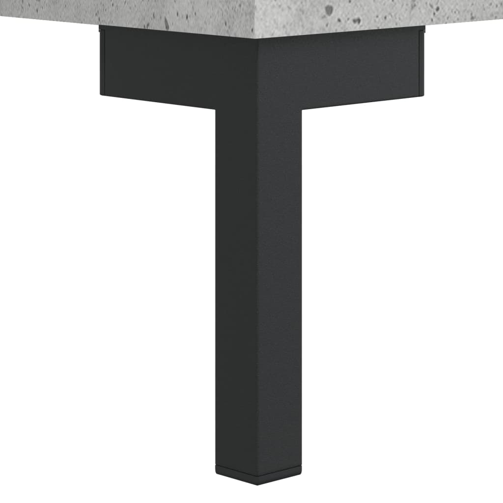 Dulap înalt, gri beton, 69,5x34x180, lemn compozit  GartenMobel Dekor