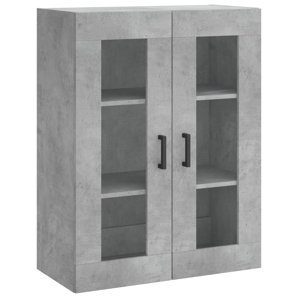 Dulap înalt, gri beton, 69,5x34x180, lemn compozit  GartenMobel Dekor