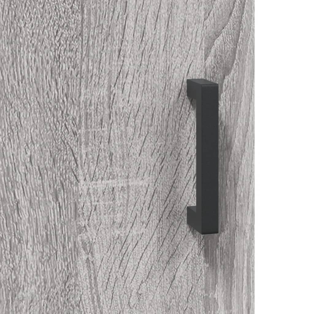 Dulap înalt, gri sonoma, 34,5x34x180 cm, lemn prelucrat GartenMobel Dekor