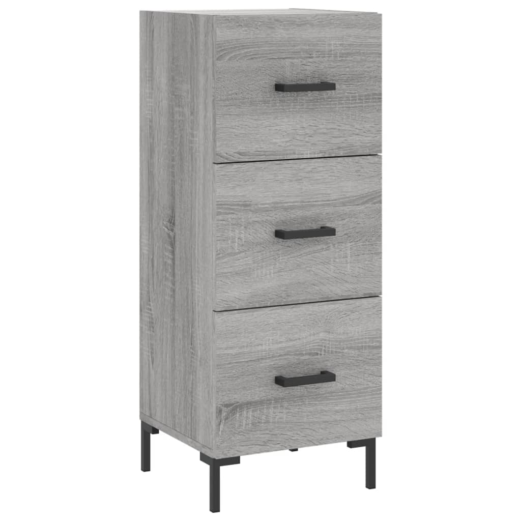 Dulap înalt, gri sonoma, 34,5x34x180 cm, lemn prelucrat GartenMobel Dekor
