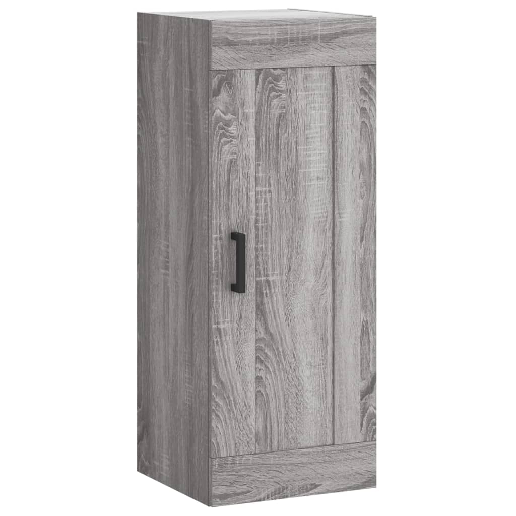 Dulap înalt, gri sonoma, 34,5x34x180 cm, lemn prelucrat GartenMobel Dekor