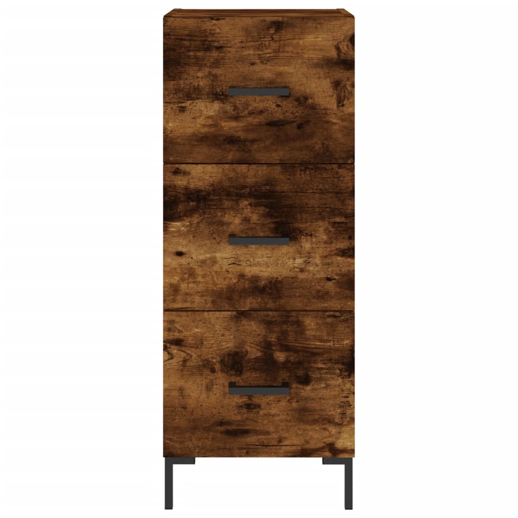 Dulap înalt, stejar fumuriu, 34,5x34x180 cm, lemn prelucrat GartenMobel Dekor