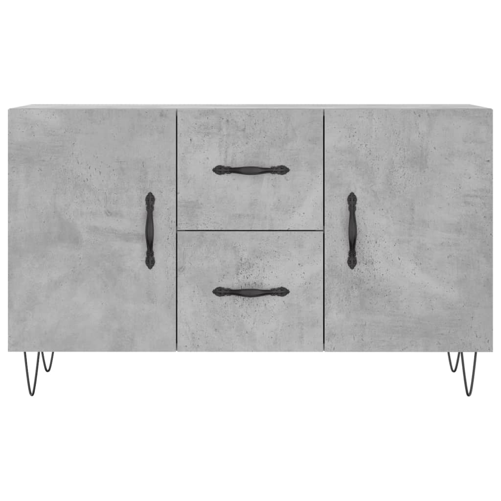 Dulap, gri beton, 100x36x60 cm, lemn compozit GartenMobel Dekor
