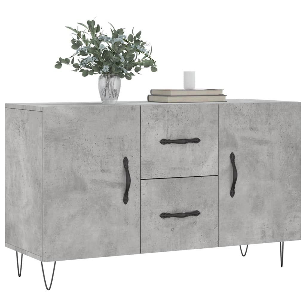 Dulap, gri beton, 100x36x60 cm, lemn compozit GartenMobel Dekor