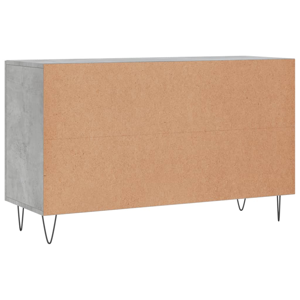 Dulap, gri beton, 100x36x60 cm, lemn compozit GartenMobel Dekor