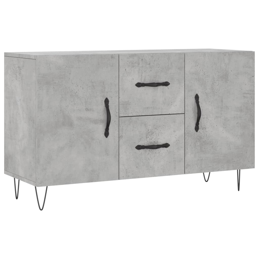 Dulap, gri beton, 100x36x60 cm, lemn compozit GartenMobel Dekor