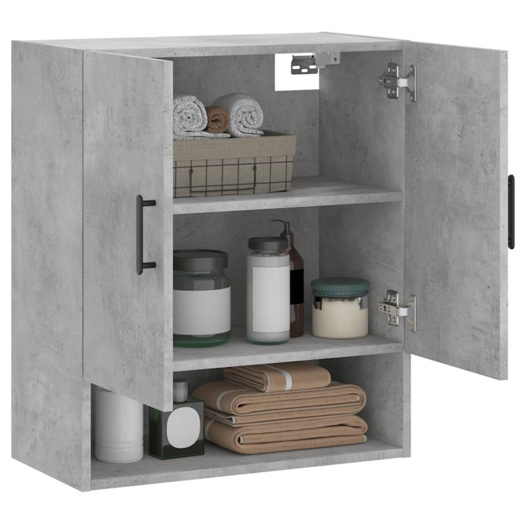 Dulap de perete, gri beton, 60x31x70 cm, lemn compozit GartenMobel Dekor