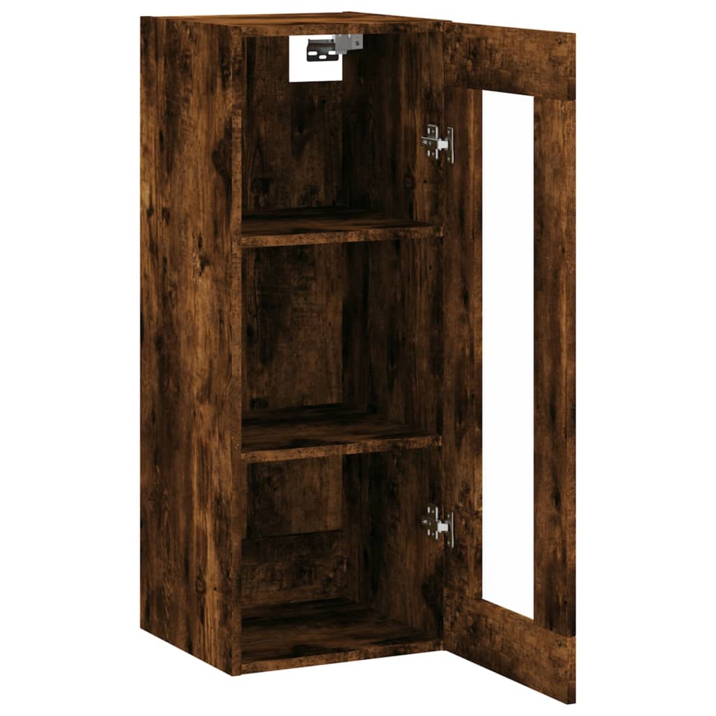 Dulap montat pe perete, stejar fumuriu, 34,5x34x90 cm GartenMobel Dekor