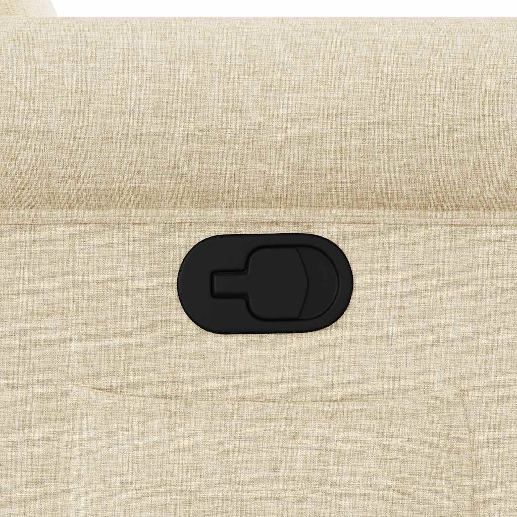 Fotoliu rabatabil, crem, material textil GartenMobel Dekor
