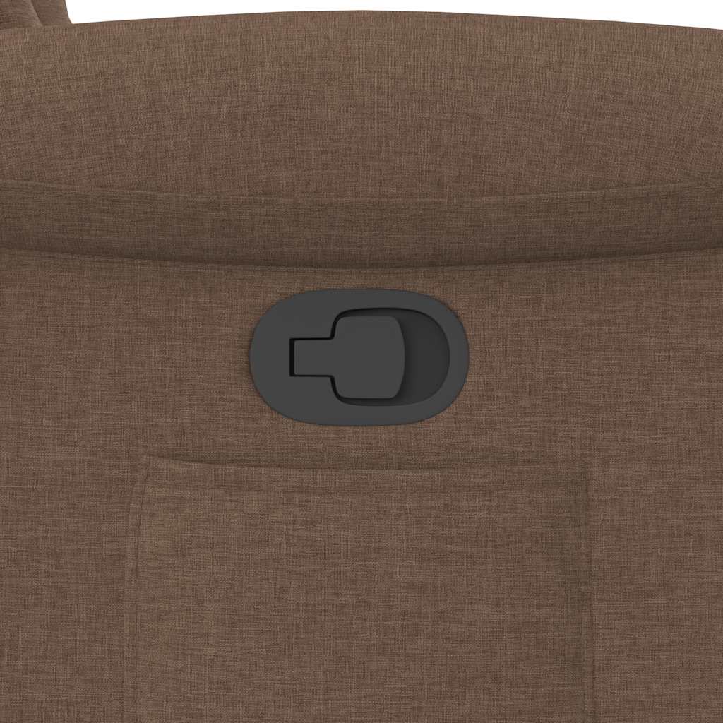 Fotoliu rabatabil, maro, material textil GartenMobel Dekor