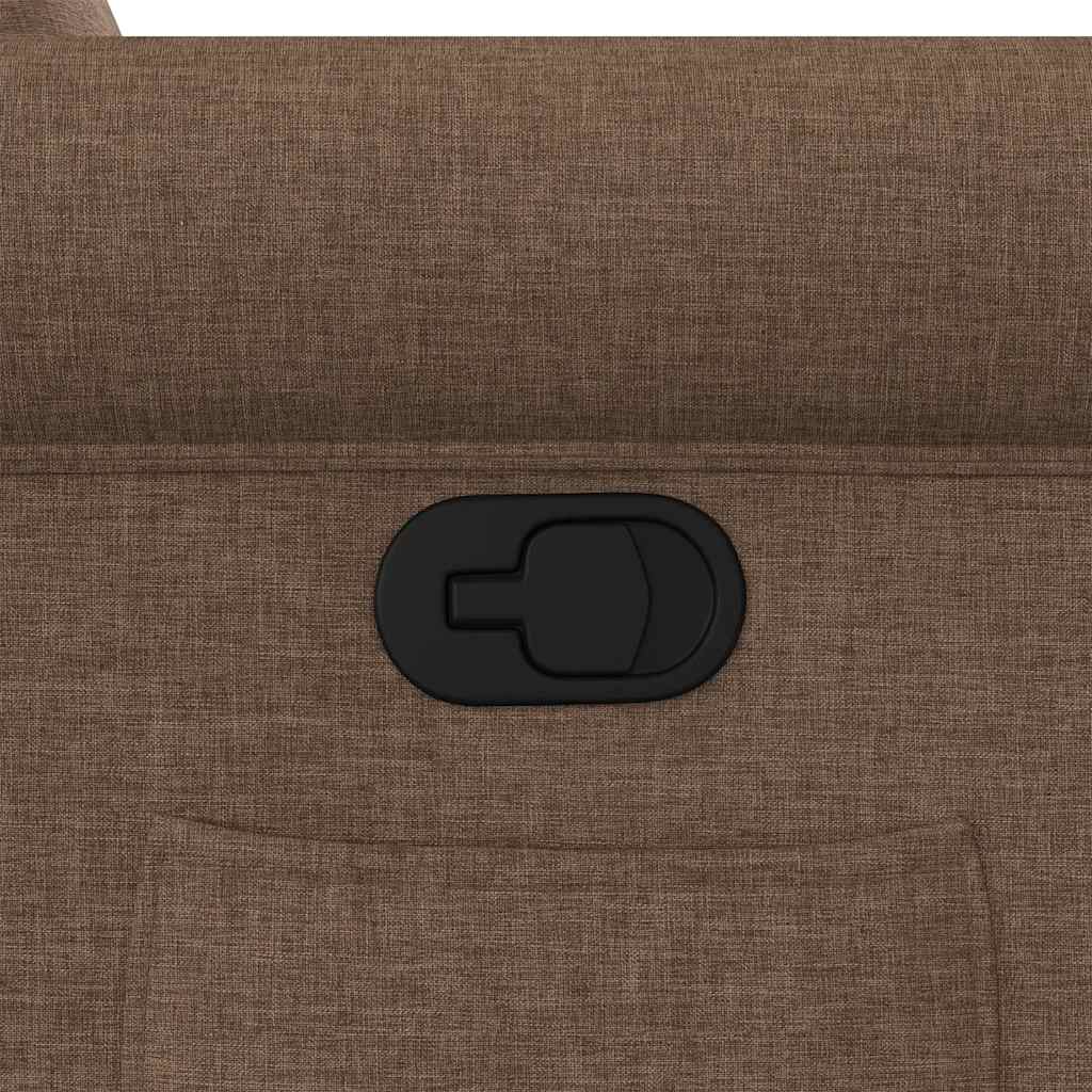 Fotoliu rabatabil, maro, material textil GartenMobel Dekor