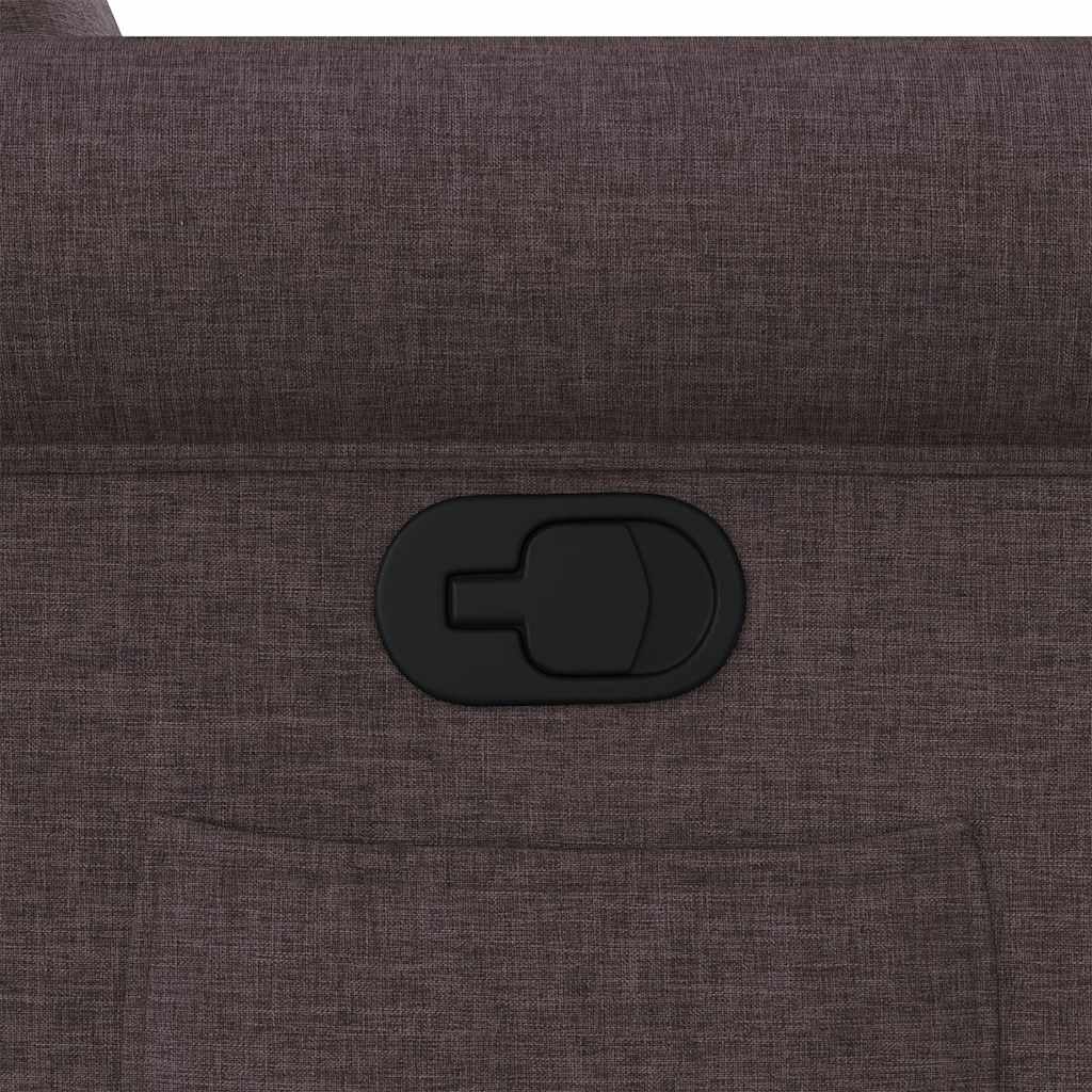 Fotoliu rabatabil, maro închis, material textil GartenMobel Dekor