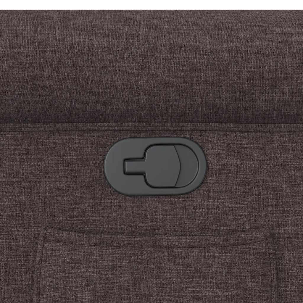 Fotoliu rabatabil, maro închis, material textil GartenMobel Dekor